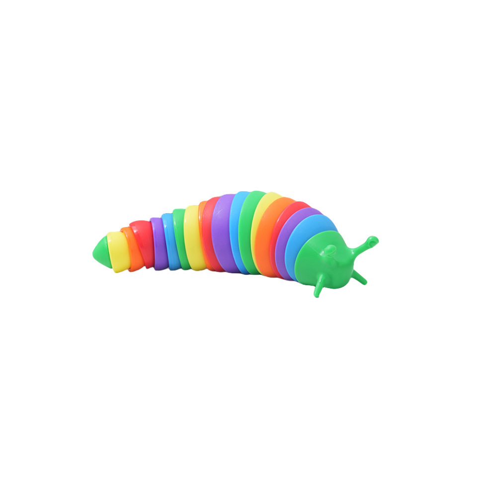 New Simulation Caterpillar Decompression Toy Rainbow Slug Educational Toy Desktop Snail Decompression Vent Artifact