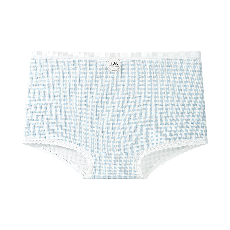 Pure Cotton Small Boxer Women's Underwear 10A Antibacterial Cotton Crotch Breathable Elastic Hip-Covering Small Fresh Printed Safety Pants for Women