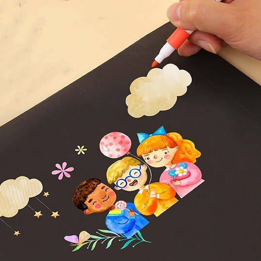 Bulk 60-Color Acrylic Marker Pens for Kidsren and Students Art DIY Waterproof Opaque Graffiti Painting Water-Based Brushes