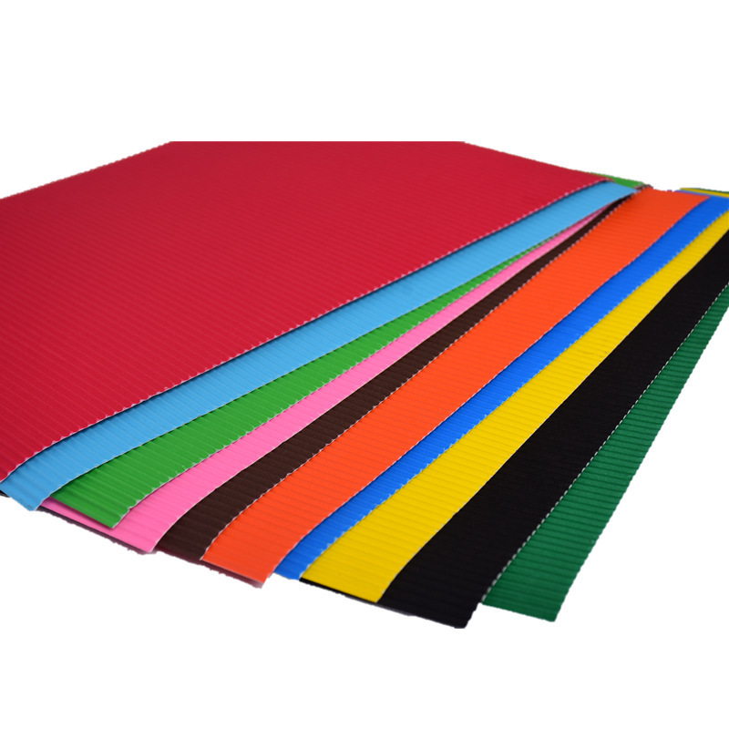 A4 Color Corrugated Paper Children's Hand Folding Paper A4 Handmade Paper Color Handmade Material DIY Wave Paper