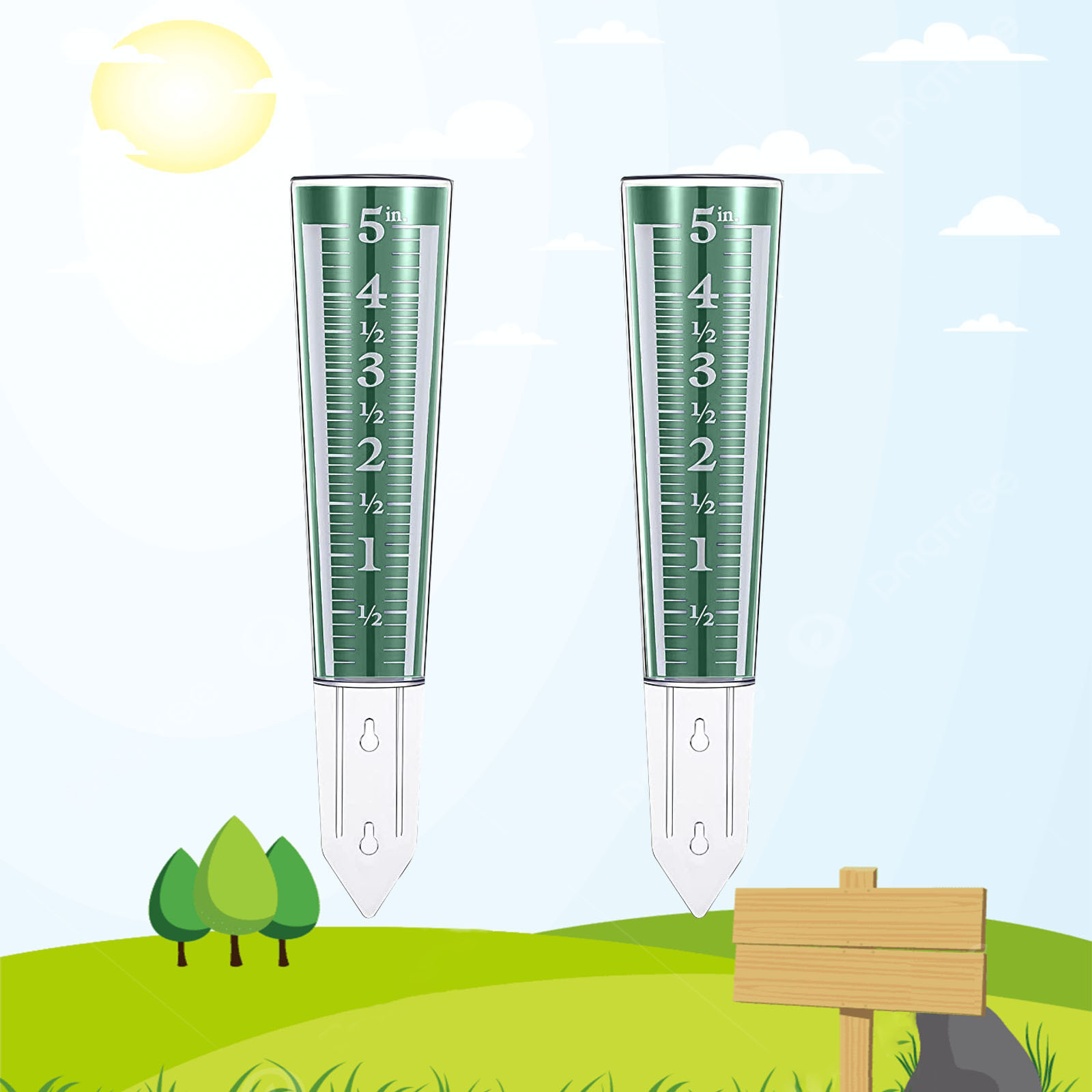 Кросс-бордовая эксклюзивная распродажа садового дождемера, уличный дождемер, садовый дождемер можно увеличить