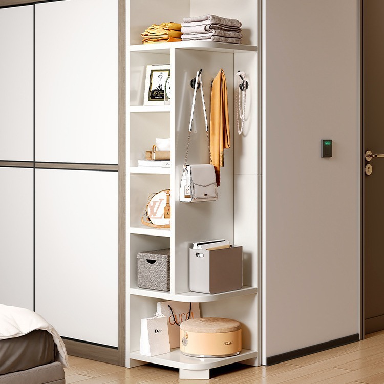 Угловой шкаф треугольный для гостиной и спальни, настенная полка