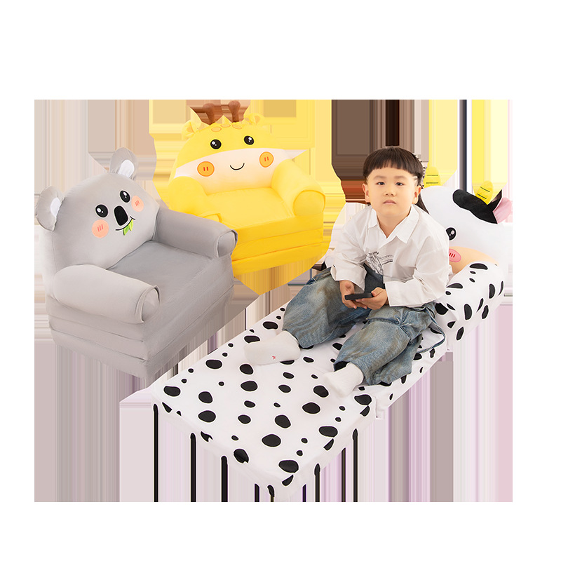 New folding children's sofa kindergarten baby seat stool lazy sleeping sofa disassembly and washing cross-border wholesale