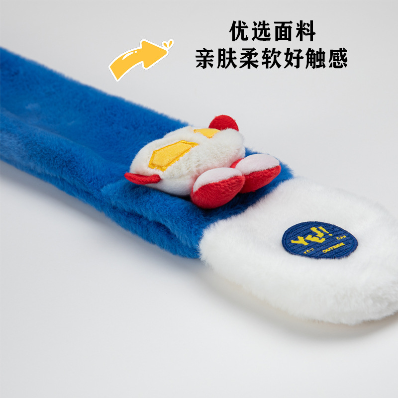 Children's Scarf Autumn and Winter Style Warm Cartoon Cute Plush Korean Style Thickened Cross-Border Boys and Girls Baby Neck Warmer