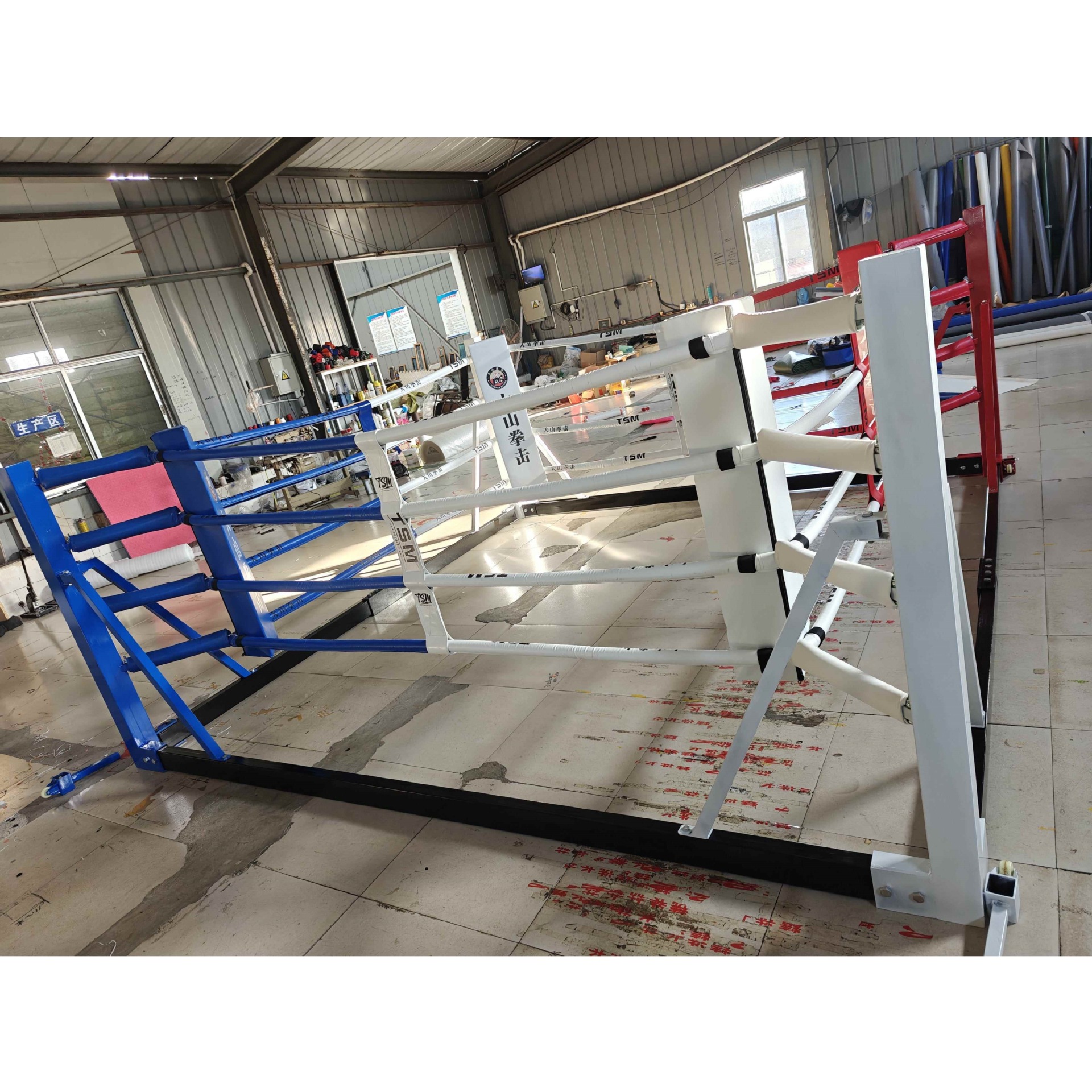 Storage-Type Boxing Ring, Muay Thai Competition Boxing Ring, Folding Portable Storage Boxing Ring