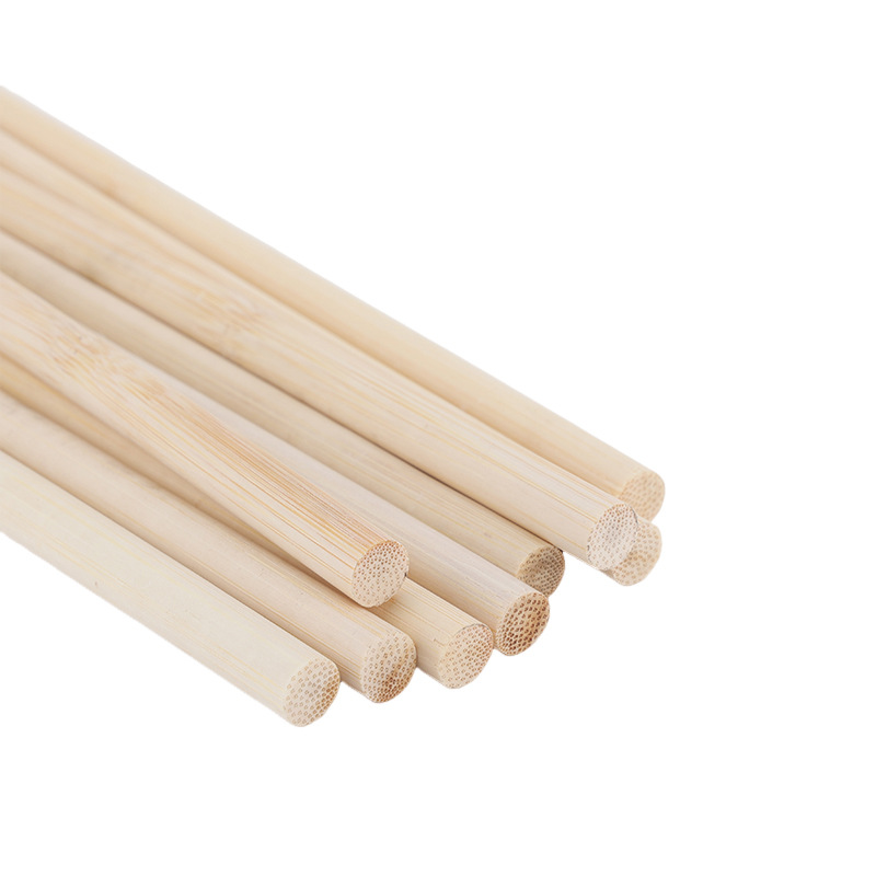 Bamboo Skewers 3/4 mm High Quality Bamboo Sticks Bamboo Sticks Bamboo Small Bamboo Round Sticks Handmade DIY Assembly Materials Flat Head in Stock