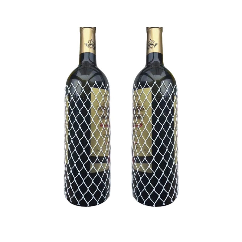 Wine Bottle Mesh Cover Beverage Red and White Glass Wine Bottle Cover Pe Plastic Shock-Absorbing Anti-Friction Protective Cover High Elasticity