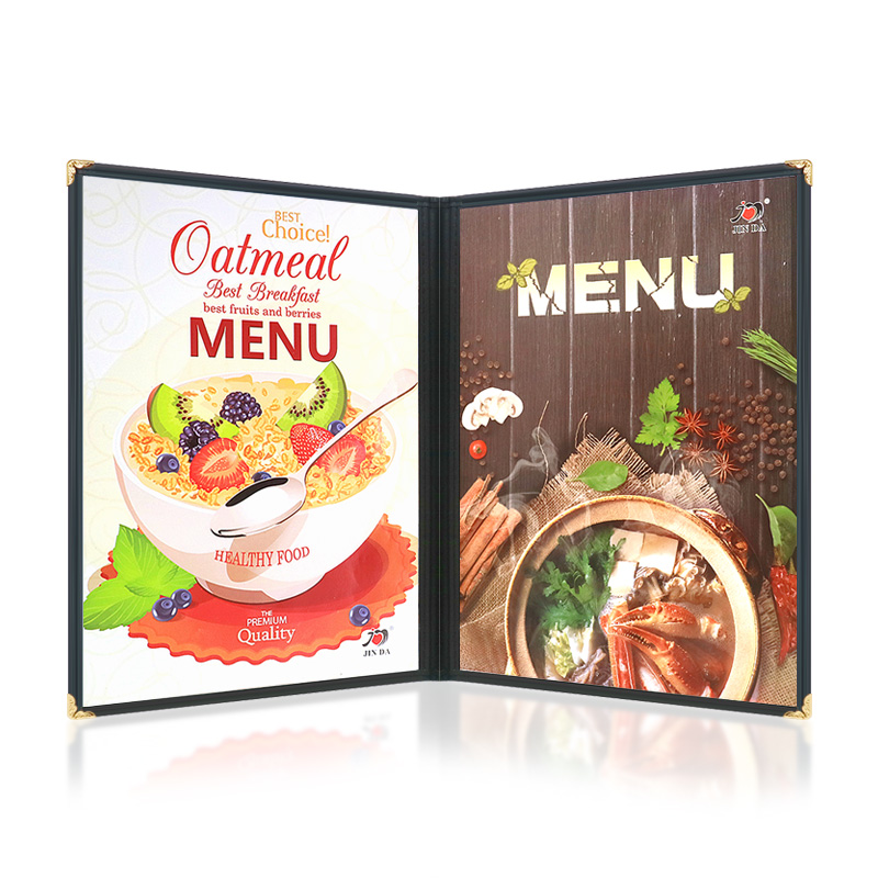 Transparent Cookbook A4 Loose-Leaf Menu Barbecue Ordering Price List Menu Set Insert Menu Cookbook Loose-Leaf