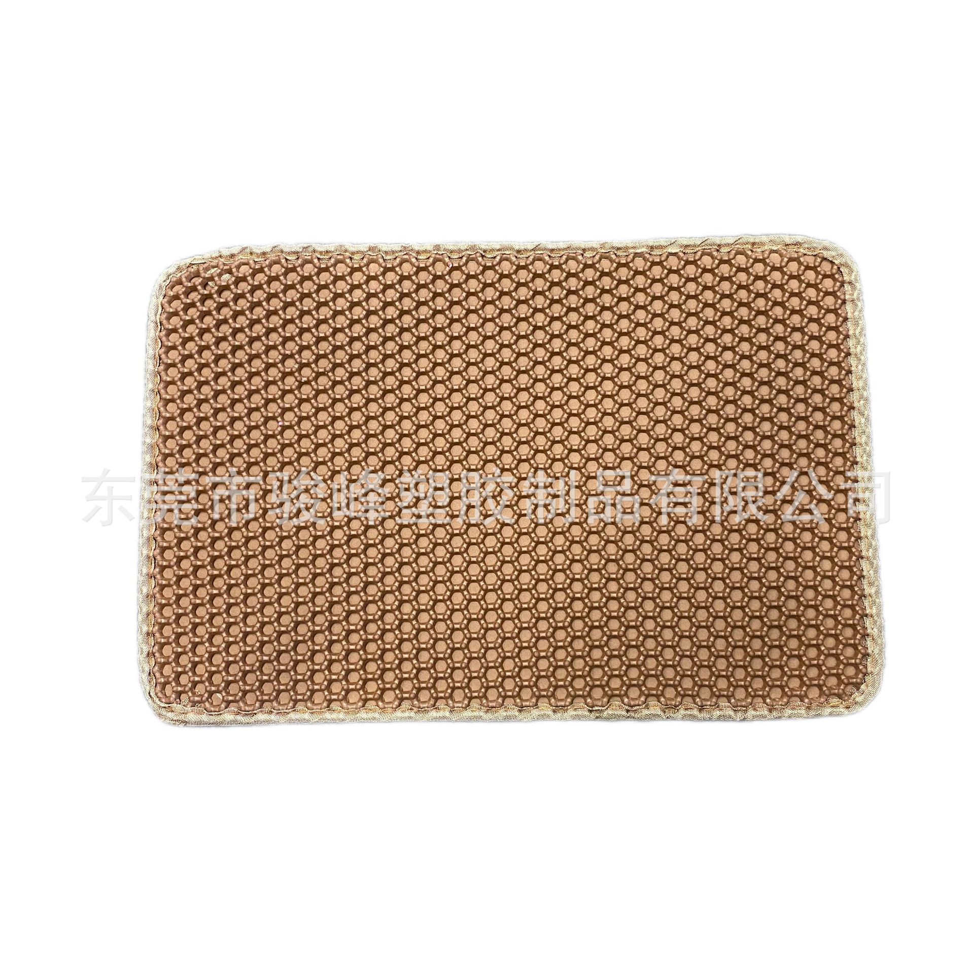 Eva Waterproof and Odor-Proof Cat Litter Mat, Extra Large Cut Out Anti-Removal Cat Litter Box, Washable Pet Floor Mat, Non-Slip