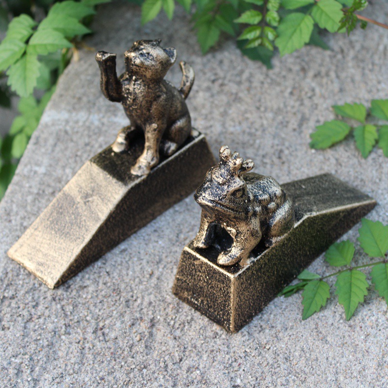 Cast Iron Pastoral Decorative Ornaments Windproof Cartoon Anti-Collision Door Wedges Creative Door Stopper Door Stopper Without Punching