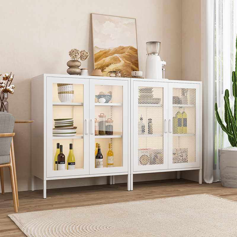 Simple Modern Home Living Room Storage Cabinet Balcony Storage Cabinet Floor Cabinet Nordic Home Iron Sideboard