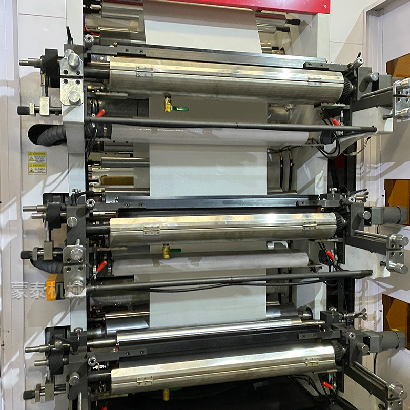 Six-Color Stacked Flexible Offset Printing Machine Manufacturer Multi-Color Roll Non-Woven Fabric Flexographic Printing Machine