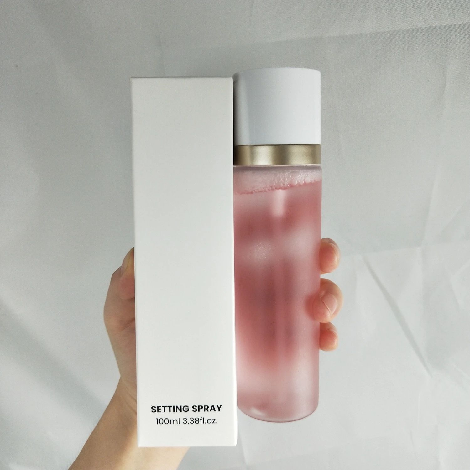 Cross-Border Export Makeup Setting Spray Without Logo Small Batch Ready-Made Printable Moisturizing Makeup Water