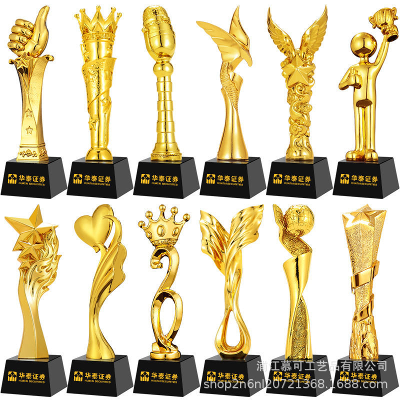 Crystal Resin Trophy Medal Five-Pointed Star Thumb Outstanding Employee Annual Meeting Dance School Sports Competition Awards