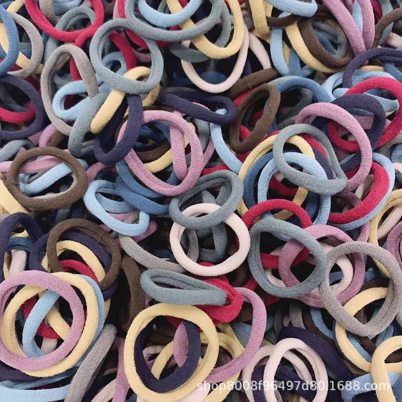 Shake The Voice live broadcast 9.9 high elastic 100 rubber band strong pull continuous head rope children do not hurt hair headdress Net red hair ring