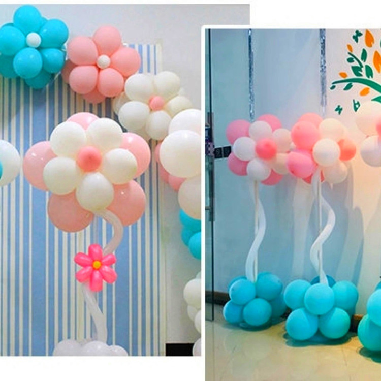 Balloon double plum blossom clip balloon accessories wedding wedding room layout birthday decoration modeling clip wholesale buckle card clip