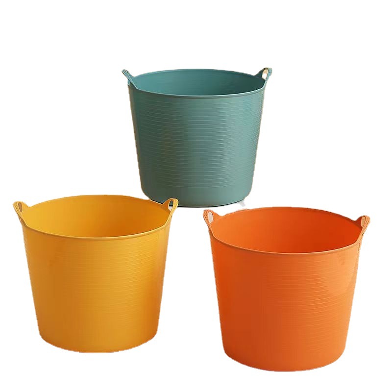 Factory direct baby bath bucket plastic children Bath bucket multifunctional storage bucket thickened plastic bath bucket