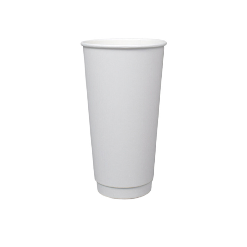 Coffee Paper Cup White Hollow Hot Drink Cup Custom Logo Heat Insulated Milk Tea Packing Cup Anti-scalding Disposable Cup