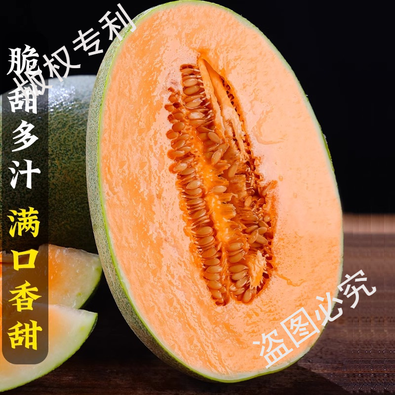 Authentic Hainan Cantaloupe 4.5kg Seasonal Fresh Fruit Sweet Whole Box Free Shipping Freshly Picked Net Pattern Melon Lao Han Xizhou Honey