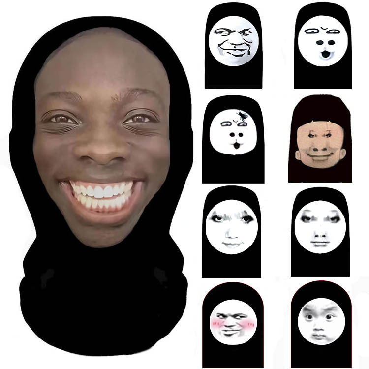 Забавная маска-шутка, смешной головной убор, маска для езды на велосипеде, дышащая маска