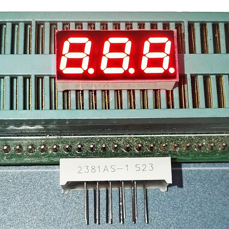 Прямые поставки с завода 0.28 дюйма 3-значная светодиодная цифровая трубка 2381AS всего Инь 2381BS всего Ян яркий красный