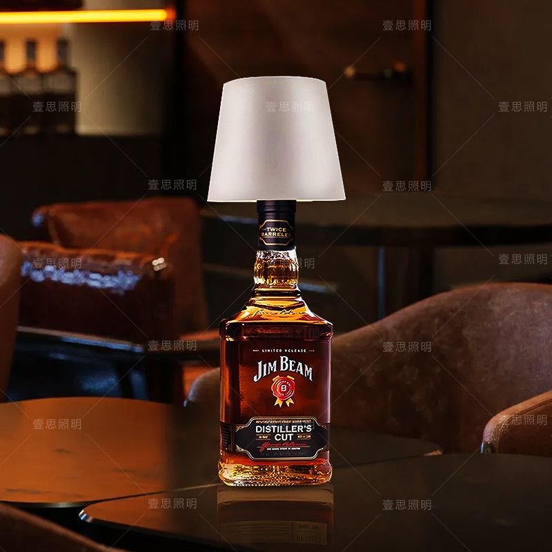 Wine Bottle Wine Headlight Restaurant Bar Light RGB Atmosphere Light Decorative Table Lamp Gift USB Charging Nightlight Cross Border