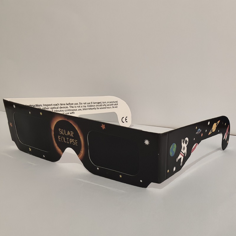 Customized 2025 Solar Eclipse Viewing Glasses Paper-Made Total Solar Eclipse Glasses Annular Eclipse Solar Eclipse Viewing Glasses Iso