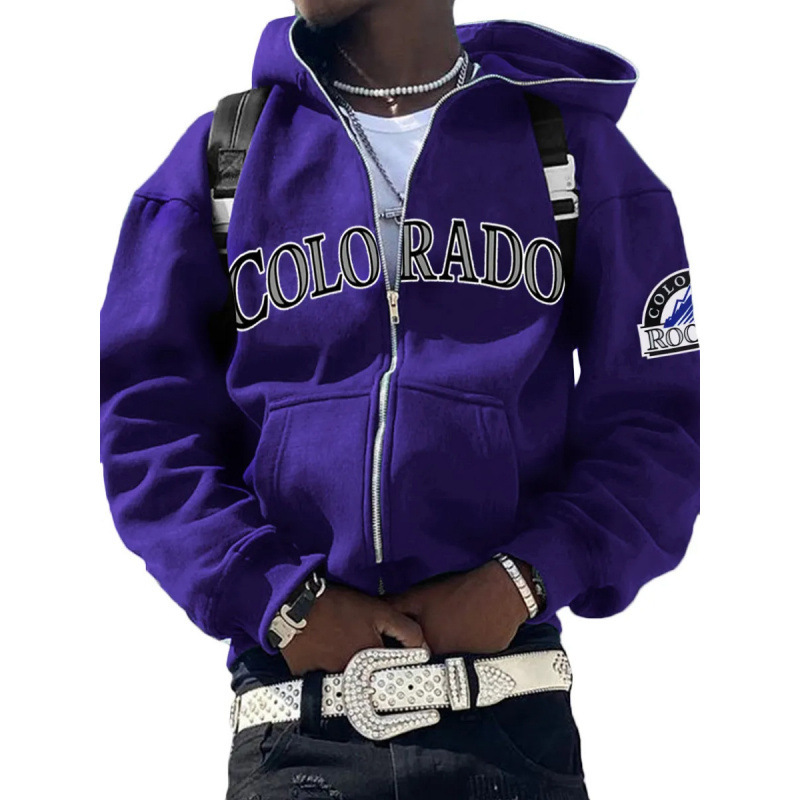 New Hooded Sweatshirt Men's Digital Printing Trendy Brand Ins Versatile Sports Tops Loose Casual Hoodie Jacket