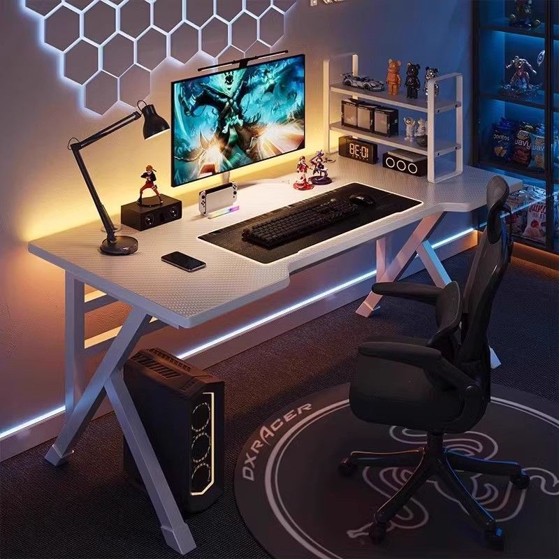 E-Sports Table, Simple Internet Cafe Game Desktop Computer Table, Internet Celebrity Live Broadcast Internet Cafe Table, Simple Home Office Desk