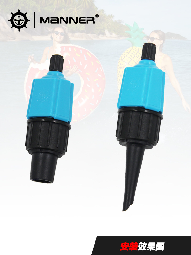 Rubber Boat Air Valve Adapter Car Tire Pump Inflator Adapter Inflatable Bed Swimming Ring Boston Air Nozzle