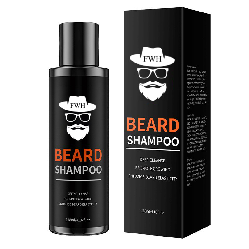 Cross-border Beard Shampoo Gentle Cleaning and Care Beard Moisturizing Oil Control Hydrating Toner OEM