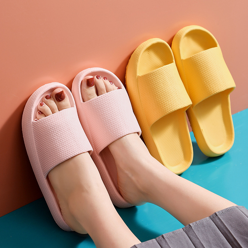 Slip Slippers for Women's Summer Household Non-slip Bathroom Bathing Couple's Thick Bottom Household Men's Summer Outer Wear Sandals
