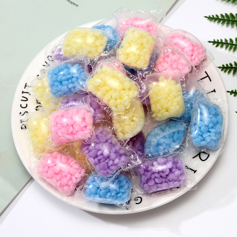 Laundry Fragrant Beads Clothing Lasting Fragrant Beads Softener Water Soluble Film Laundry Fragrant Beans Bulk Boxed Bag