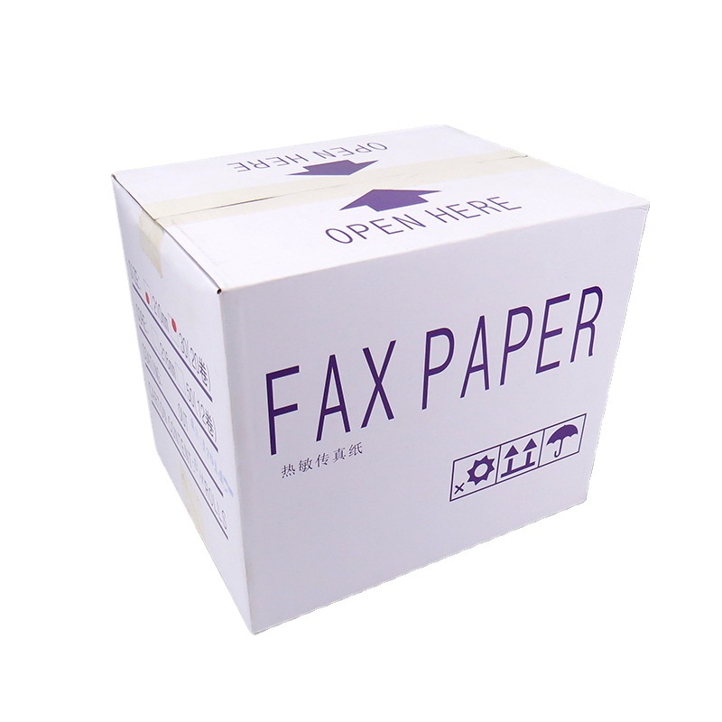 Fax paper thermal paper Universal 210X30 thermal fax machine paper 20 rolls Full box printing paper recording paper cash register paper