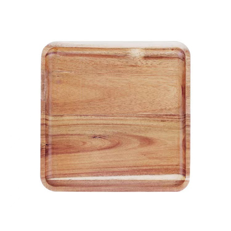 Modern Simple Household Wooden Tray Cake Shop Dim Sum Wooden Display Tray Source Wholesale Acacia Wooden Tray