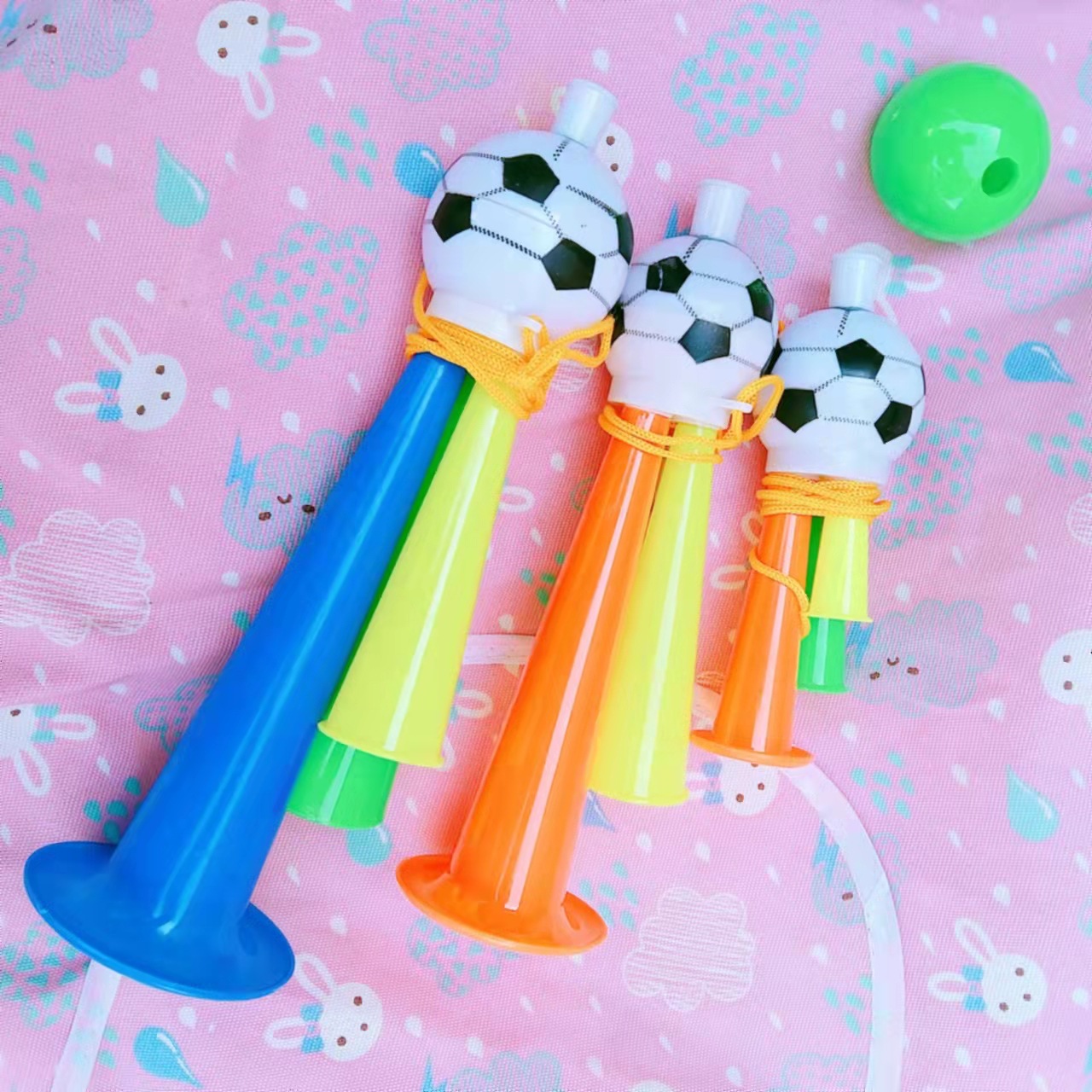 Футбольный тромпет три тона рог пластиковая игрушка игры для болельщиков