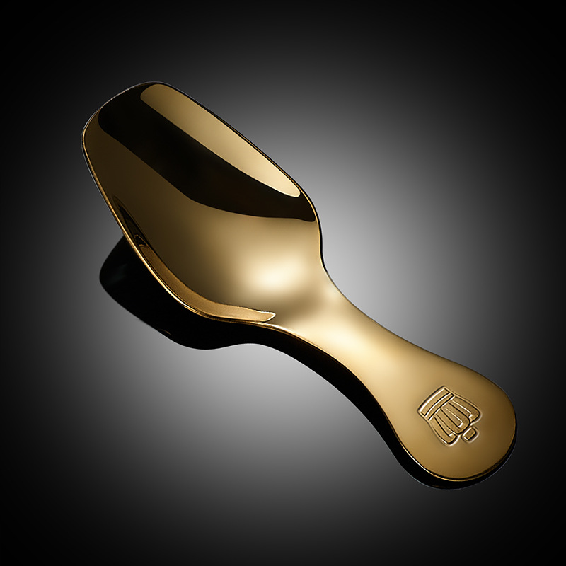 Wholesale 304 Stainless Steel Short Handle Tea Spoon Crown Spoon Sugar Powder Mini Small Spoon Creative Household Tableware Ice Cream Spoon