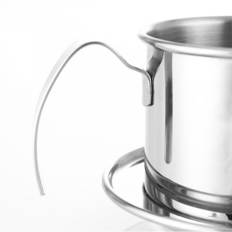 304 stainless steel Vietnamese coffee filter cup drip pot cross-type drip coffee pot household brewing pot stainless steel teapot