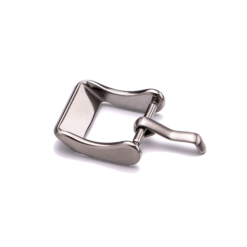 Customized Design Watch Buckle Stainless Steel Watch Buckle 16mm Silicone Rubber Watch Strap Buckle Bracelet Raw Ear Pin Buckle Leather Watch Strap Buckle