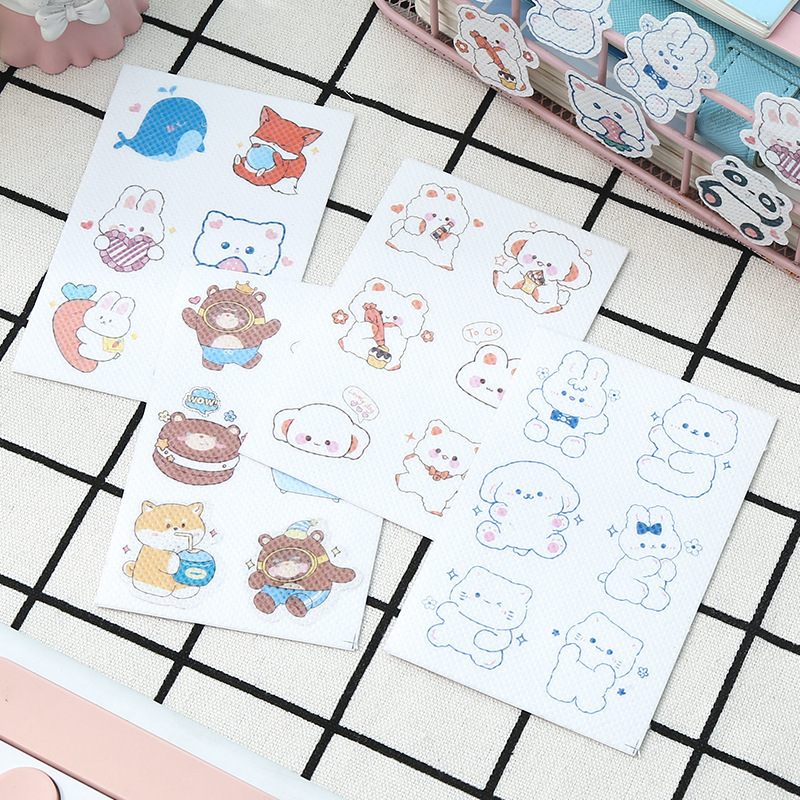 Cartoon special-shaped essential oil stickers non-woven outdoor non-mosquito stickers infant adult plant essential oil wholesale