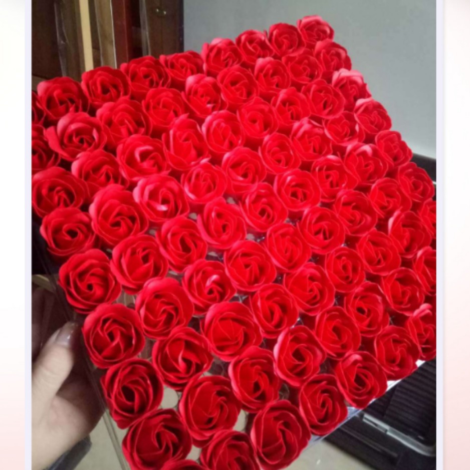 Оптовая продажа, мыльные цветы без основания, 4.0/3.5 см, цветочные головы