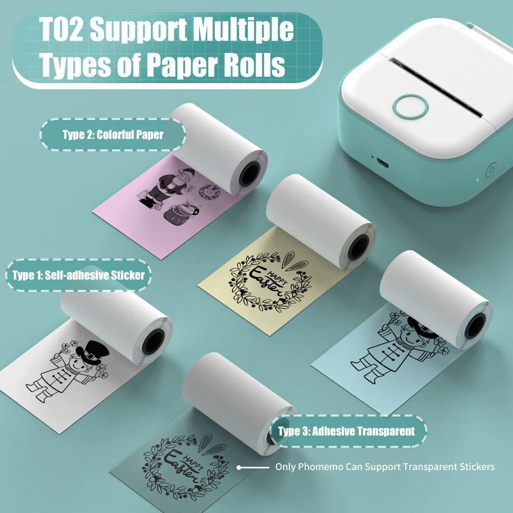 Portable Mini Wires Thermal Pocket Printer Se Cross-Border Dropshipping