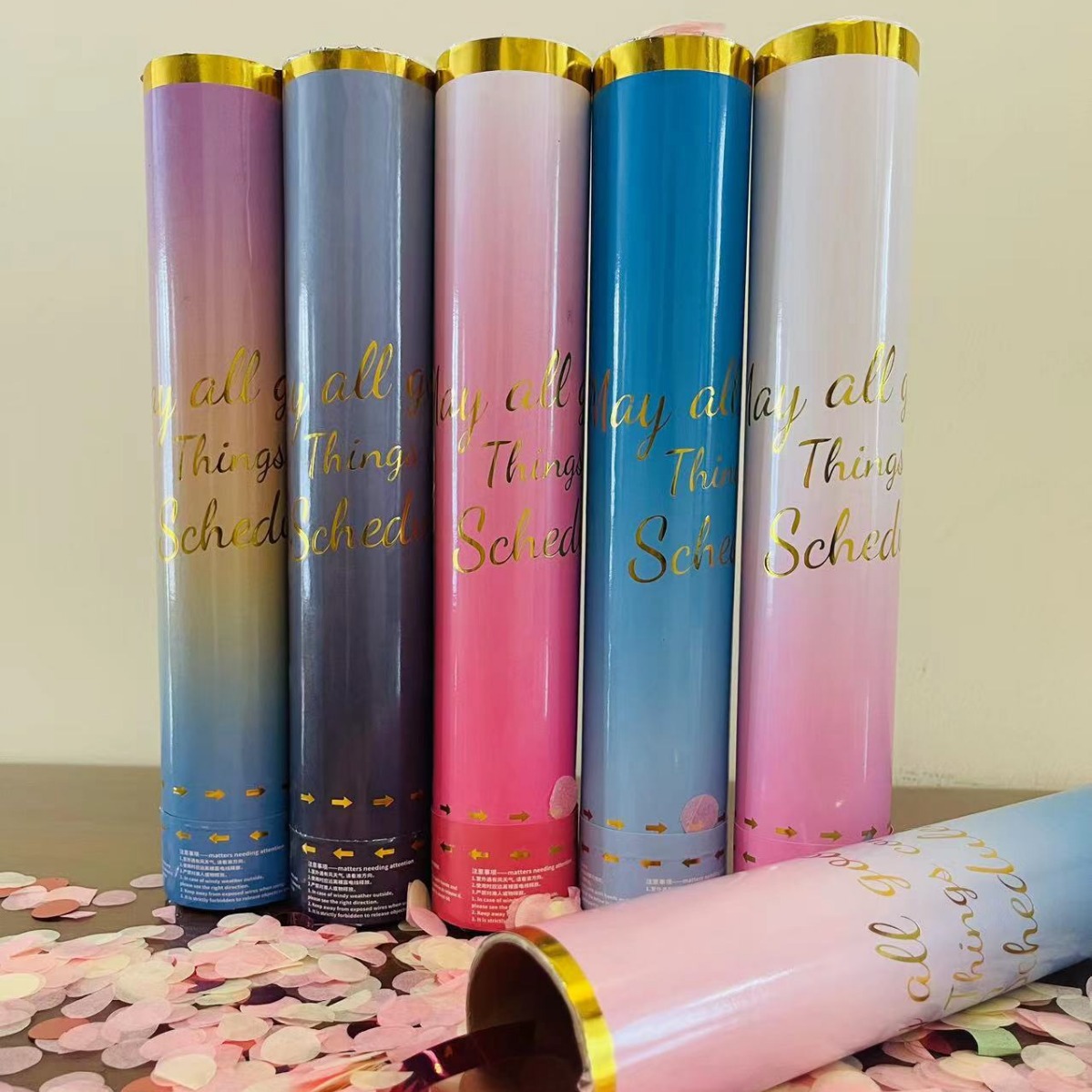 Hand-Held Small Salute Birthday Party Fireworks Salute Tube Housewarming Celebration Wedding Festival Hand-Twisted Flower Tube