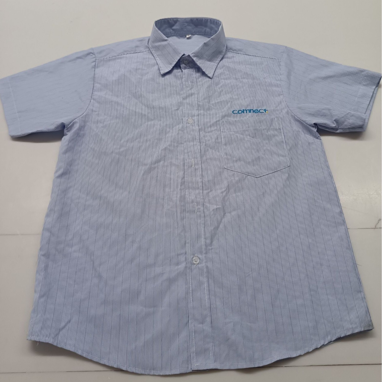 Summer Striped Men's Shirts, Simple Men's Shirts, Dongguan Work Clothes, Factory Clothes, Custom-Made