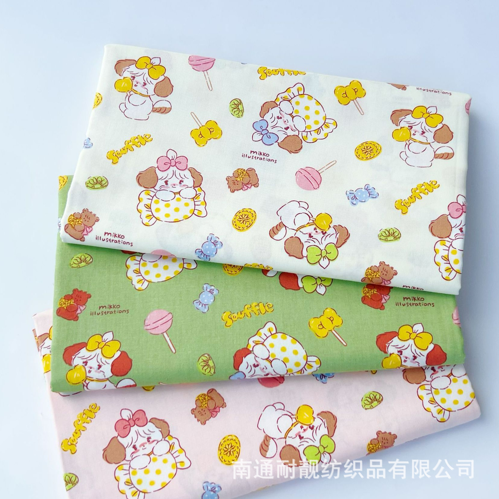 Хлопковая ткань с принтом мультфильмов для детских сумок и постельного белья