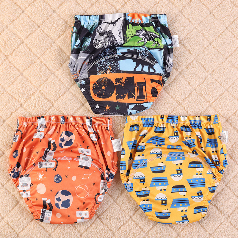 Xue Oni Baby Training Pants Underwear Washable Diaper Pocket Learning Pants Baby Cloth Diaper Breathable Diaper Pocket All Year Round