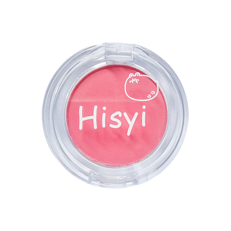 HISYI soft mist slightly tipsy monochrome blush plate matte natural brightening color plain makeup rouge female students