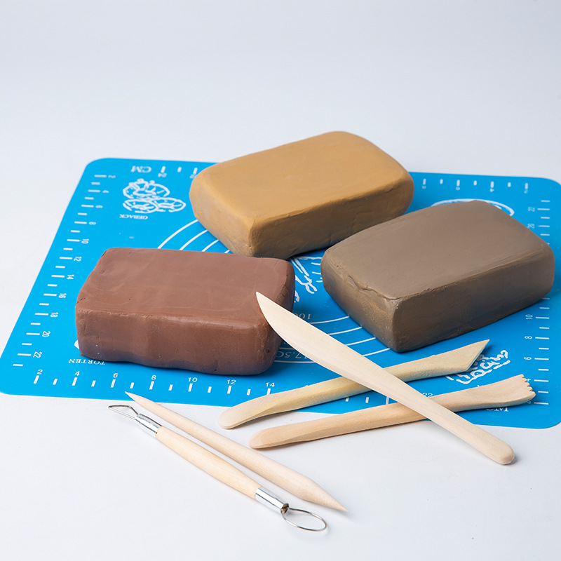 Soft Clay Clay Jingdezhen Clay Clay 500g Kidsren's Handmade High White Clay No-Bake Pottery Clay Sculpture Clay