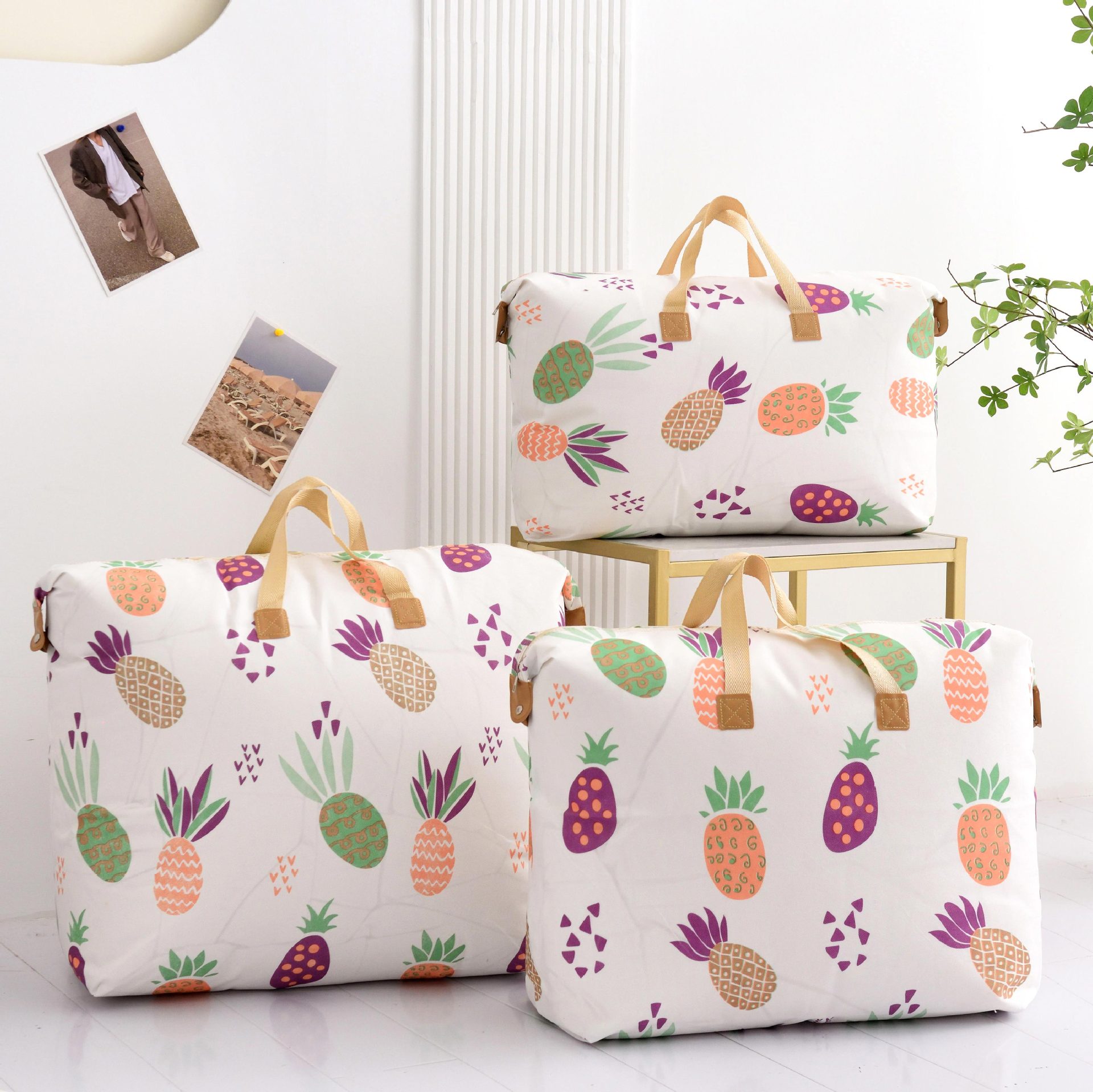 Storage bag kindergarten student clothes quilt tote cartoon handbag travel bag a generation of hair