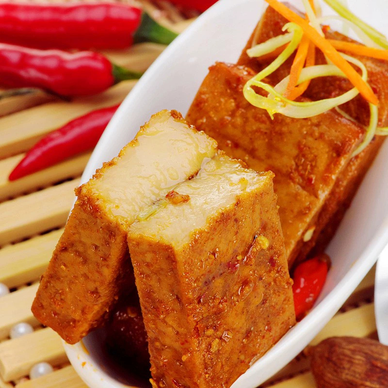 Jin Zi thick dried tofu 20g * 20 packs casual spicy snacks spicy strips Hunan specialty dried tofu dried tofu wholesale
